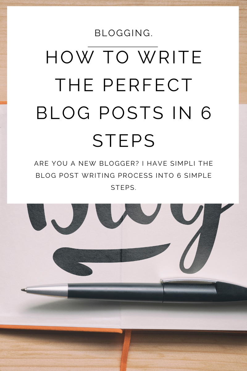 How to write a perfect blog post in 6 steps