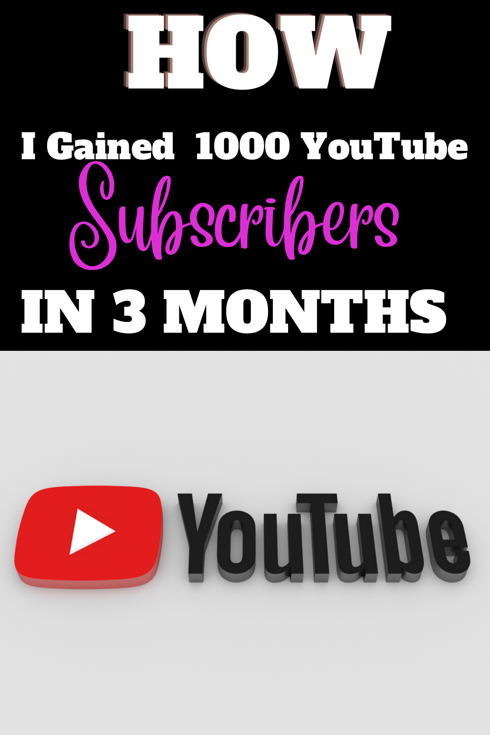 how I got 1000 Youtube subscribers in 3 months